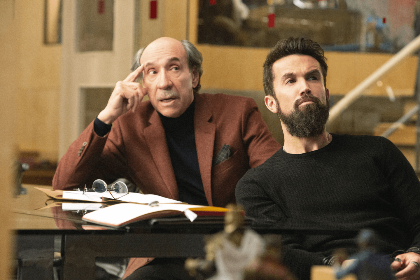 F. Murray Abraham and Rob McElhenney in the TV series Mythic Quest